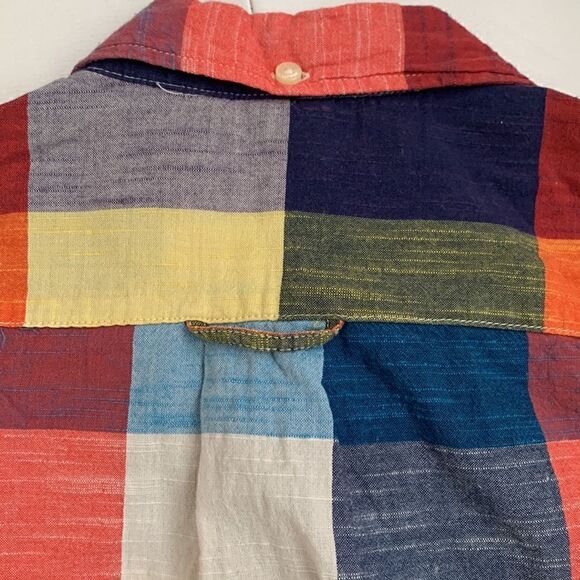 LOGG Cotton Multicolor Plaid Men’s Shirt Size M - Picture 8 of 11